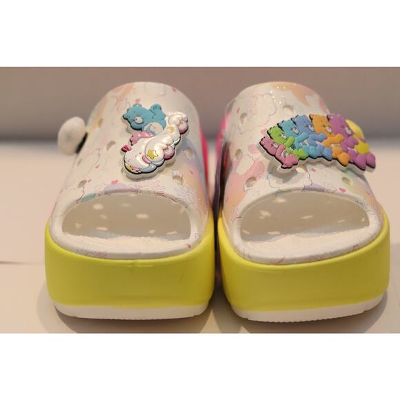 Crocs X Care Bears Platform Stomp Slide Sz 10 - Picture 2 of 6